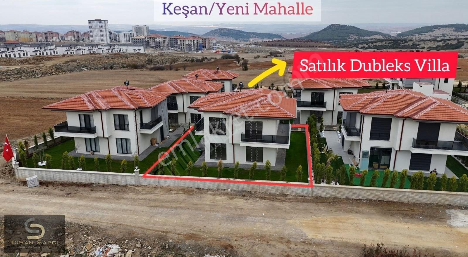 Keşan Yeni Satılık Villa Cihan Şapçı G&y;yeni Mah.'de Geniş Bahçeli Lüks Dubleks Villa..!