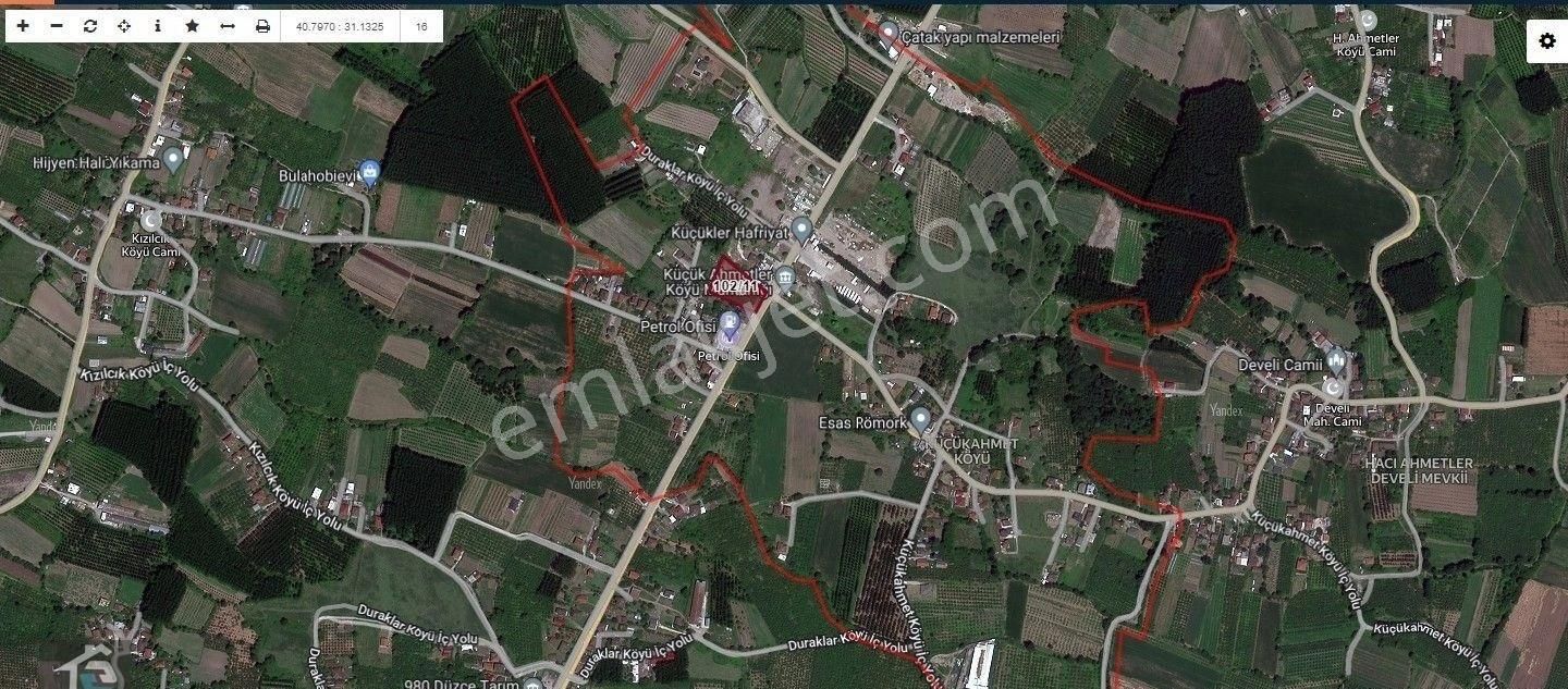 Canbulattan Küçükahmetlerde Ana Yol Cepheli 4469 M² Satılık Arsa - Görsel 2