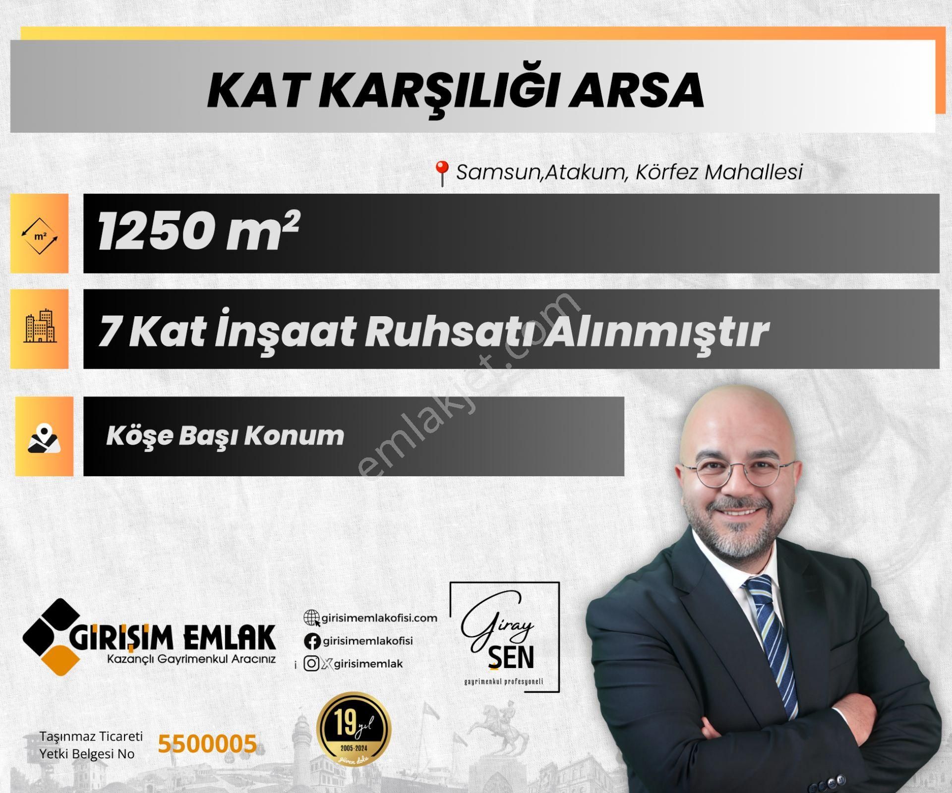 Samsun Atakum Kat Karşılığı Konut İmarlı Kat Karşılığı Arsa 53 Adet 1+1 Projeli Ruhsatlı