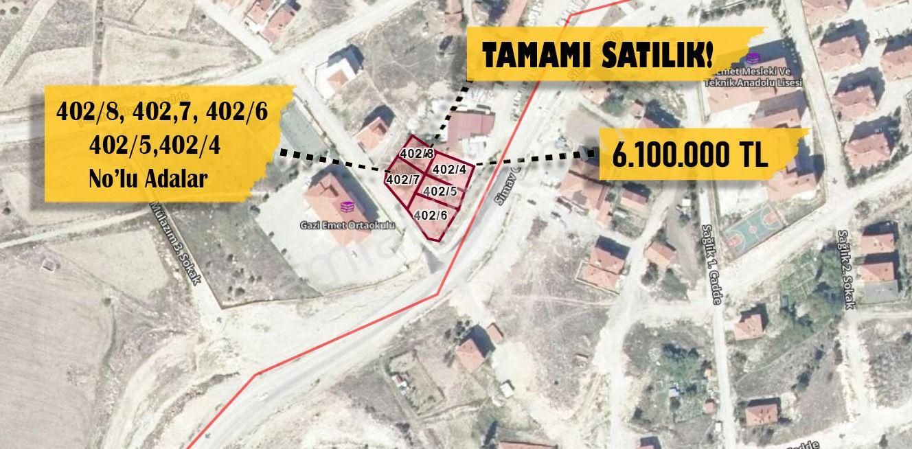 Emet Hamam Satılık Tarla Vatan Emlaktan Yatırım Fırsatı Emette 5 Parsel Tek Fiyat