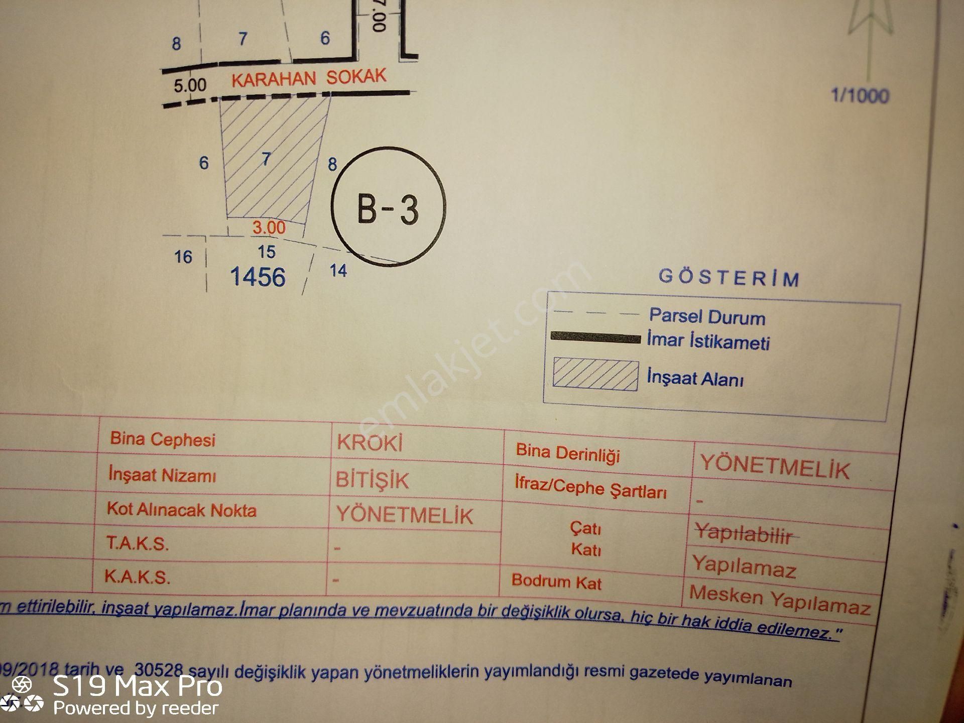 Merzifon Harmanlar Kat Karşılığı Konut İmarlı Merzifonun Ortasında Ptt Merkez Binasına Onbeş Adım Mesafede 360 Metrekare Arsa