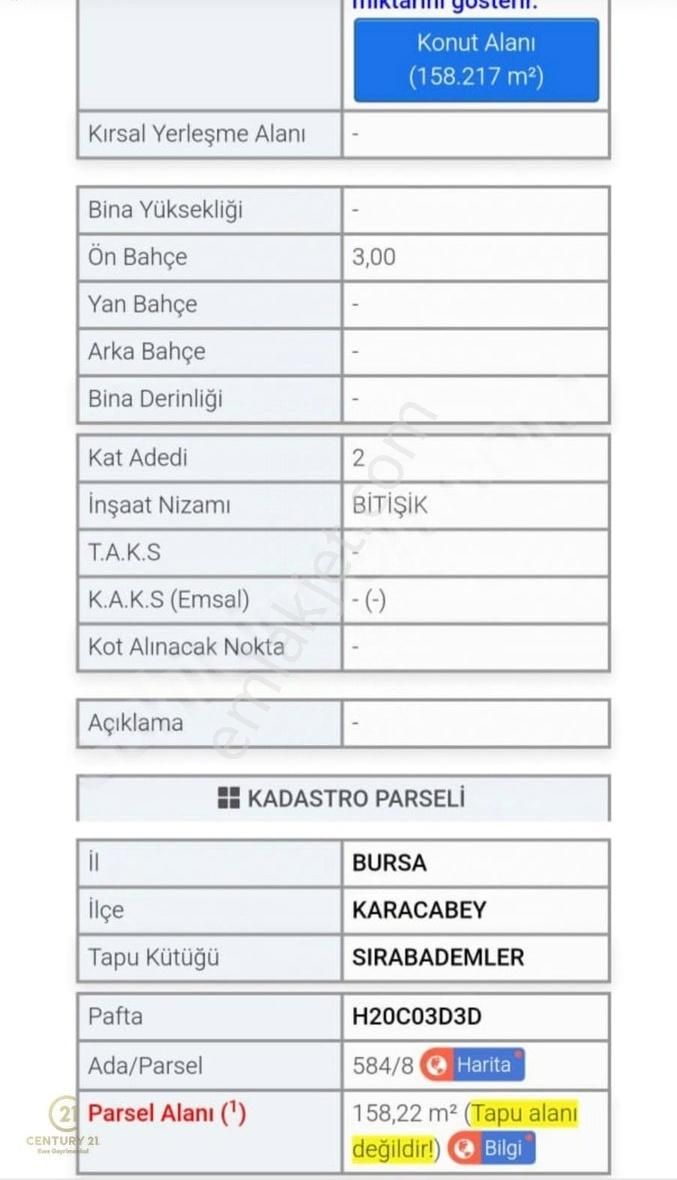 Karacabey Sırabademler Satılık Konut İmarlı Karacabey Sırabademler De İmarlı Satılık Arsa