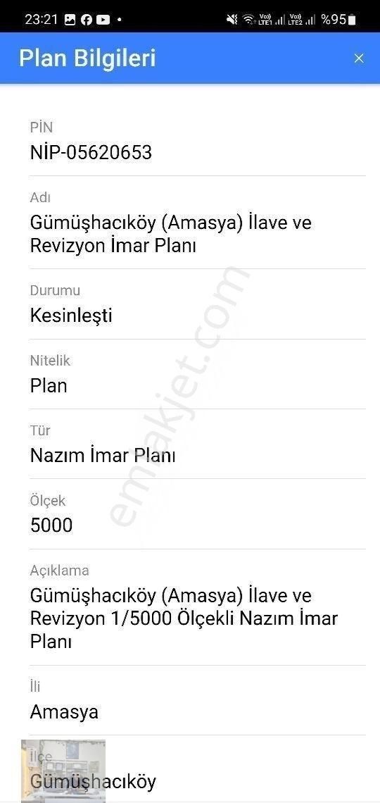 Gümüşhacıköy Artıkabat Satılık Konut İmarlı Amasya Gümüshacıköy Artıkabat Mahallesı Toki Blokları Yanı Kat Karşılığı Tek Tapu Arsa..