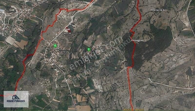 Kandıra Çalca Satılık Tarla Kocaeli Kandıra Çalca'da 1.078 M2 Satılık Arsa