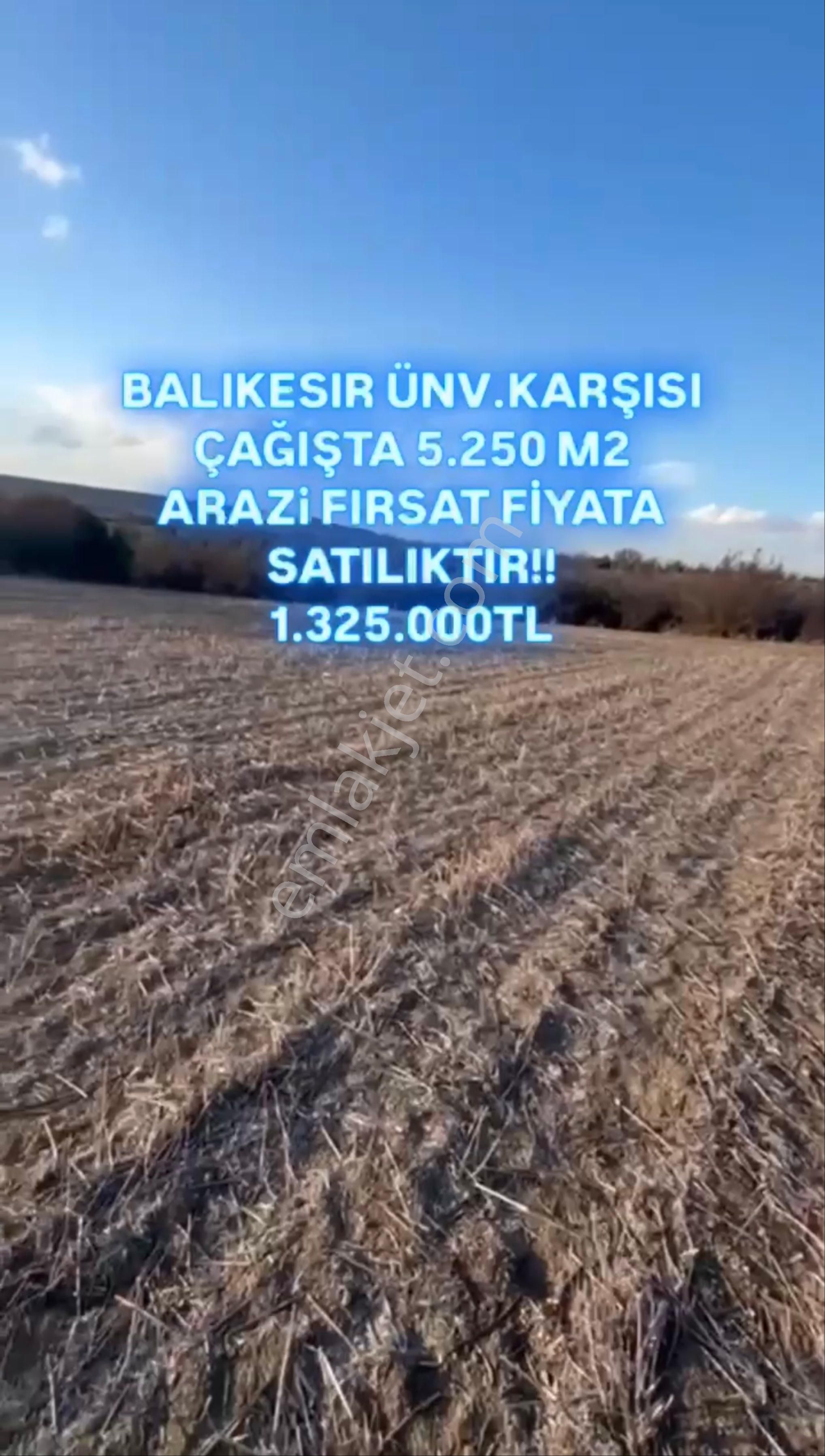 Bigadiç Çağış Satılık Tarla Balıkesir Ünivrsite Karşısı Çağışta 5.250 M2 Arazi Fırsat Fiyat!!