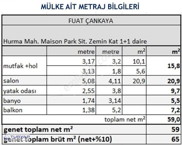 Konyaaltı Hurma Satılık Daire Hurma'da Genış Daire 1+1 Havuzlu -araç Takaslı