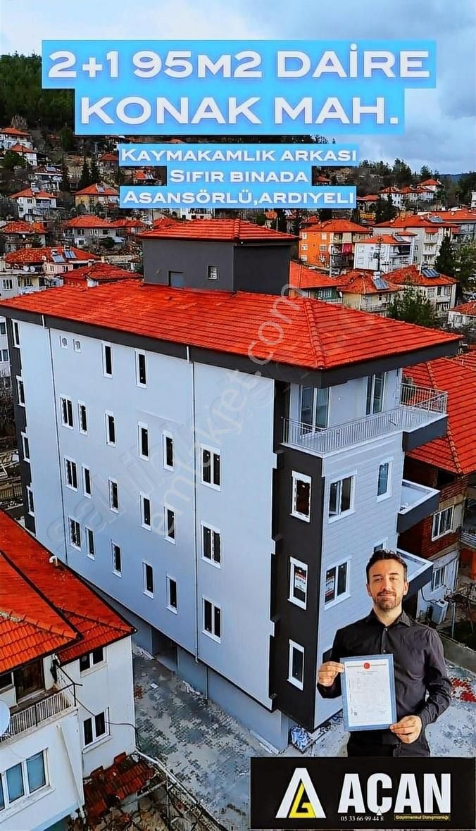 Bucak Konak Satılık Daire Açan'dan Konak Mah. 2+1 Sıfır Daire