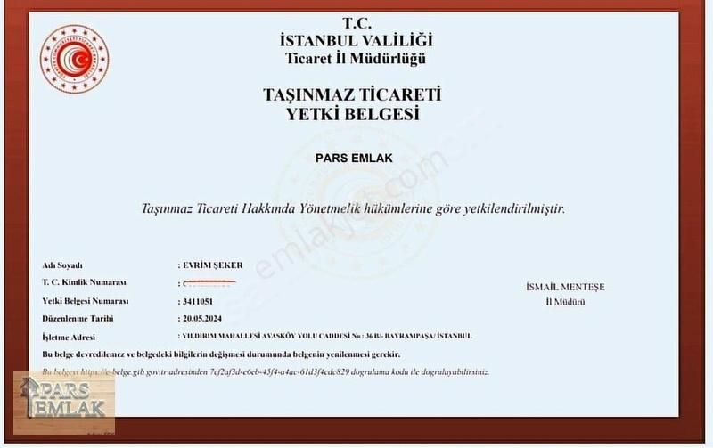 Bayrampaşa Yıldırım Satılık Dükkan & Mağaza Ali Fuat Başgil Caddesinde Satılık Köşe Başı Depolu Dükkan