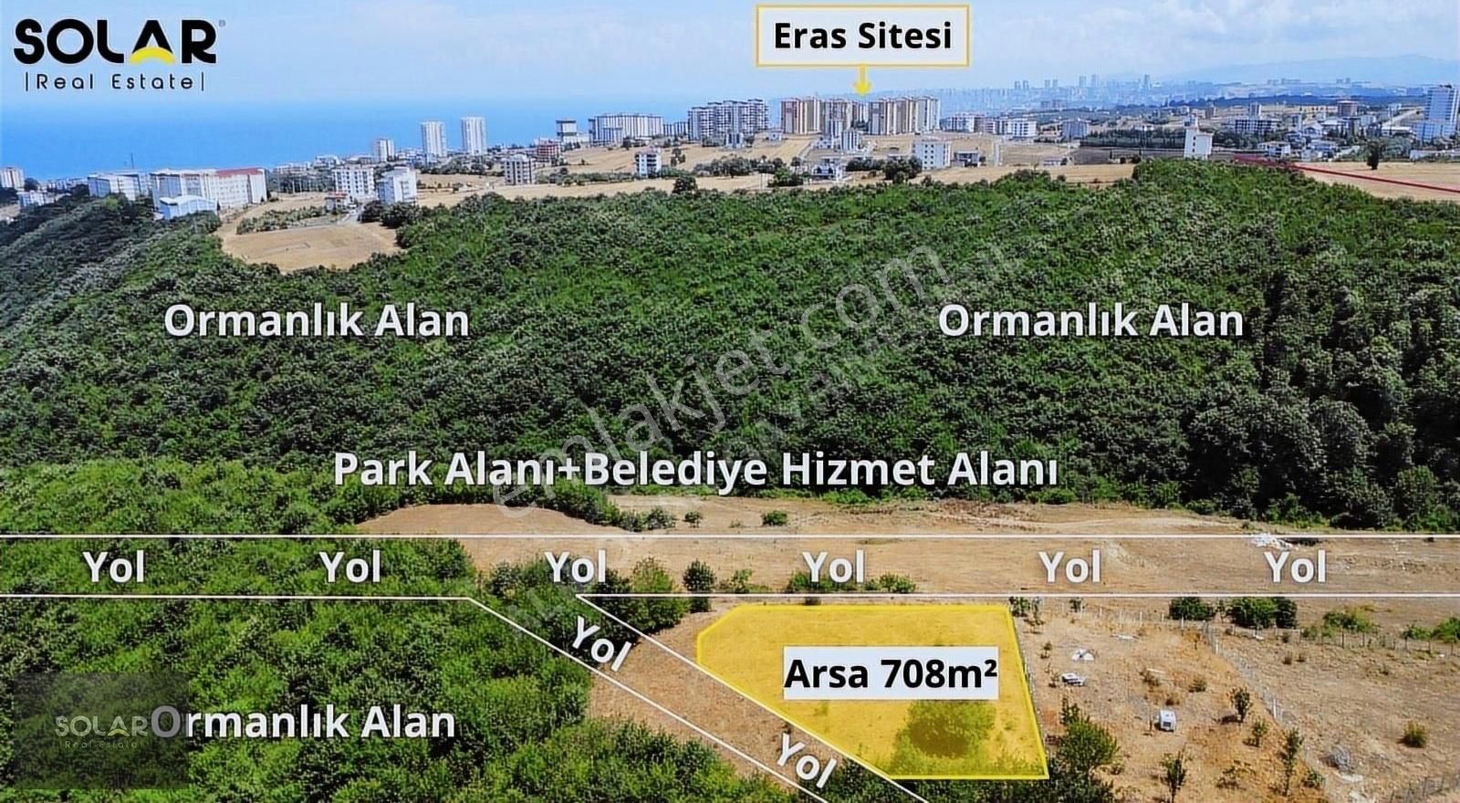 Atakum Büyükoyumca Satılık Villa İmarlı Eşsiz Ve Kapanmaz Deniz Manzarası 3 Tarafı Yol Köşe Başı