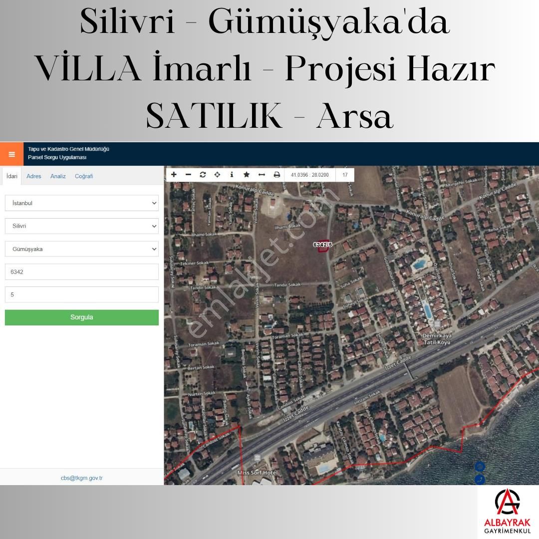 Silivri Gümüşyaka Satılık Villa İmarlı Silivri Gümüşyaka'da Villa İmarlı Yapı Ruhsatı Alınmış Projesi Hazır Satılık Arsa