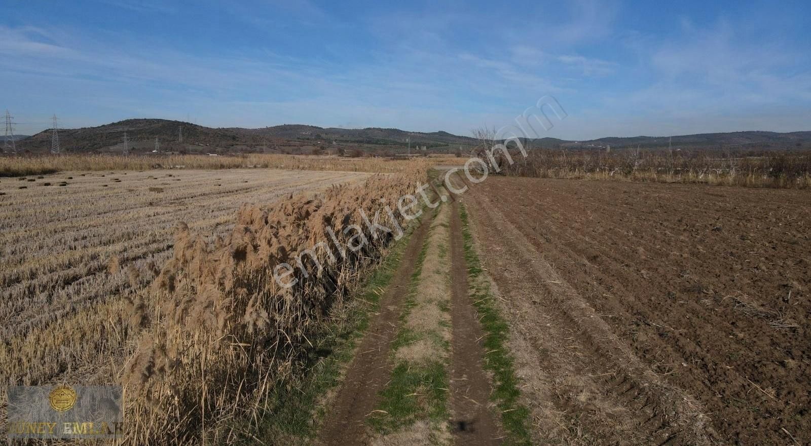 Ezine Akköy Köyü Satılık Tarla Güney Emlak Tan Satılık Uygun Fıyata 7.500 M2 Araziii