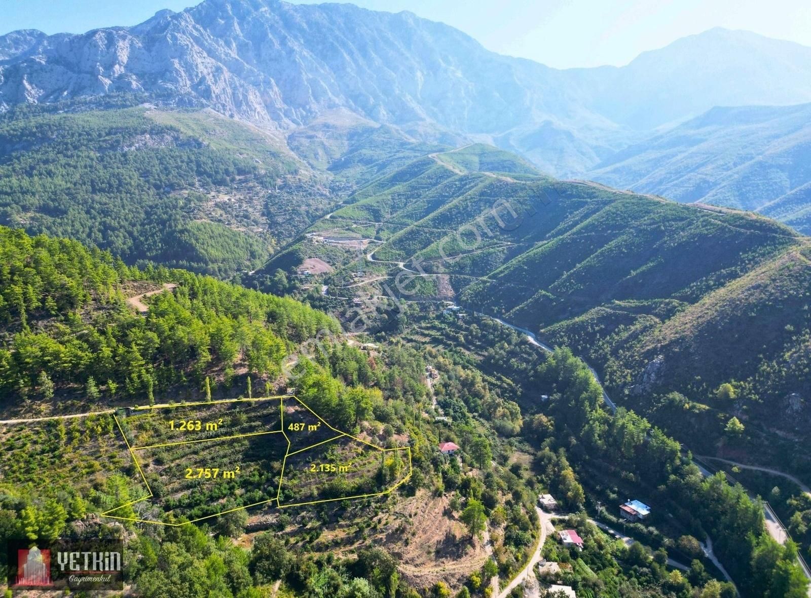 Alanya Sapadere Satılık Tarla Satılık 6642 M² Kivi Bahçesi - Sapadere' De Muhteşem Köy Manzara