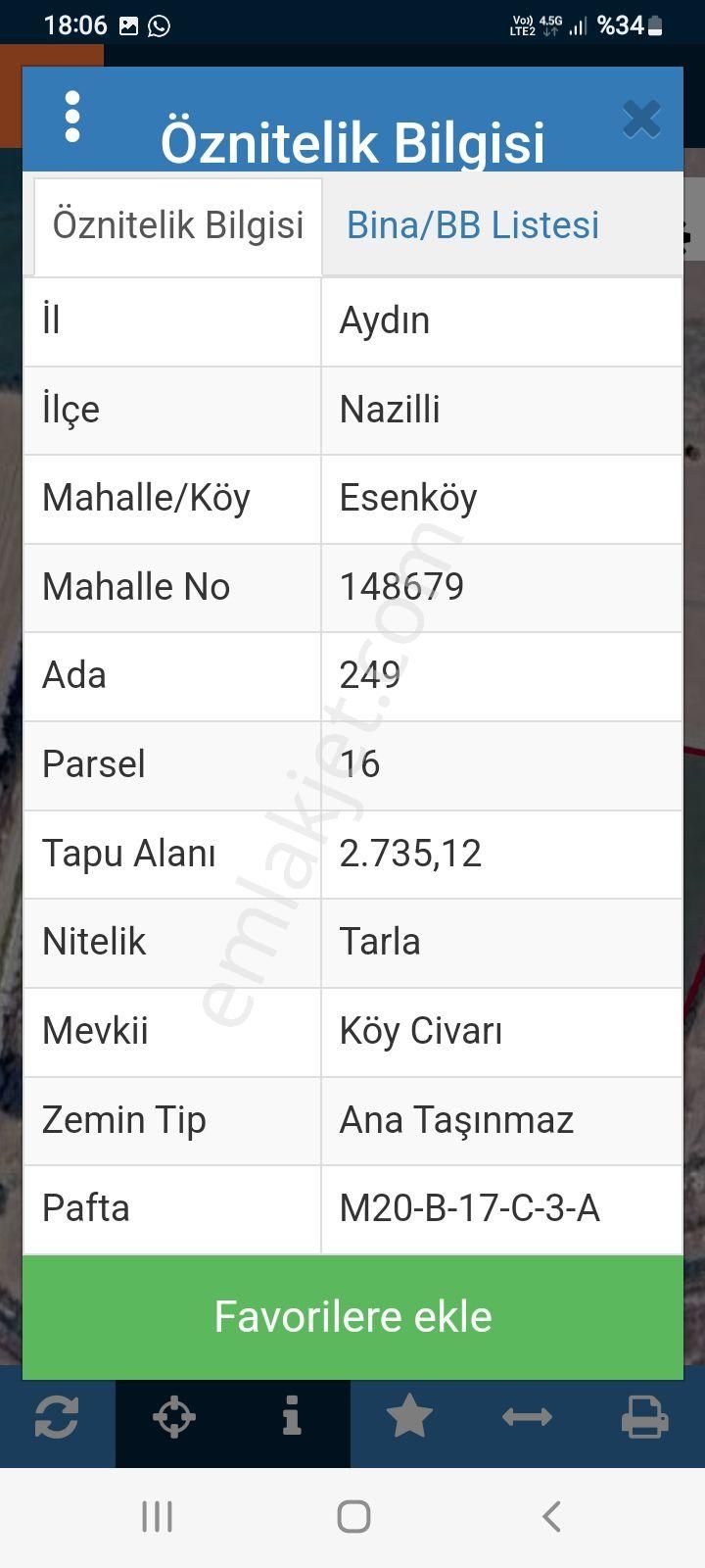 Dönertaş Emlaktan Esenköy Arpaz Da Köyiçi Tarla Arsa - Görsel 3