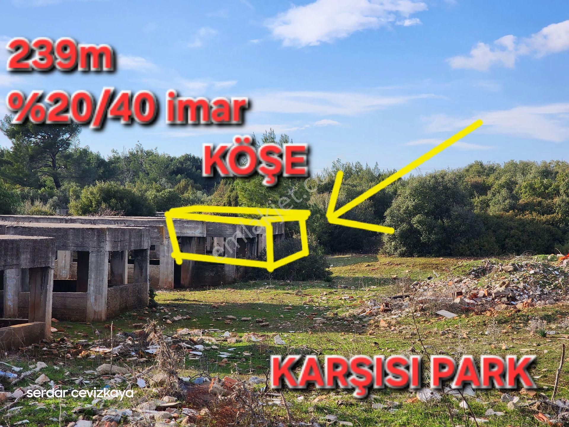 Didim Fevzipaşa Satılık Villa İmarlı Satılık Didim Fevzipaşa Plaja 1400m 20/40 İmarlı Köşe Arsa 3156 Ada