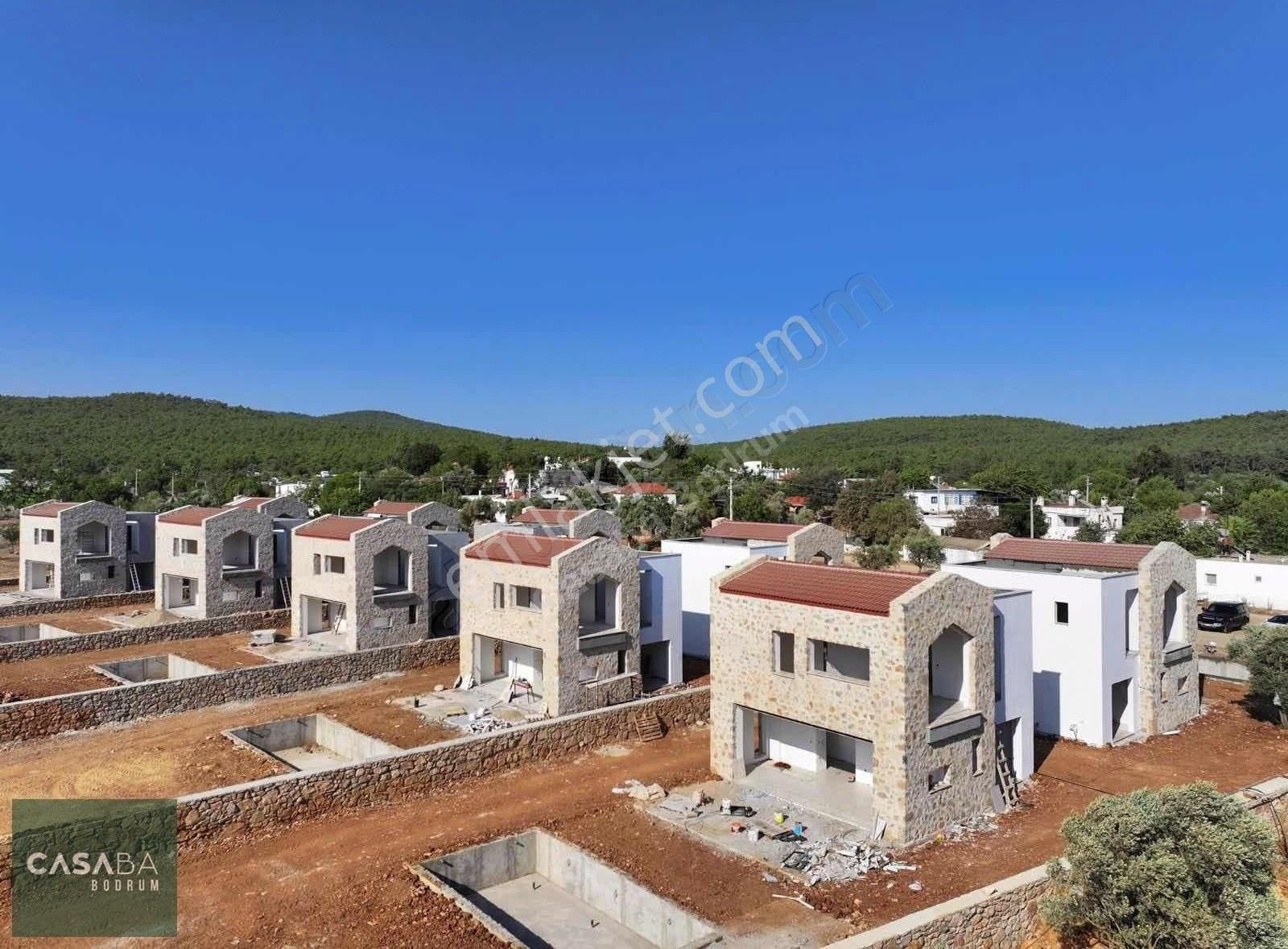 Bodrum Çamlık Satılık Villa Bodrum Çamlık 1 Dönüm Arsa Paylı 4+1 Satılık Villa