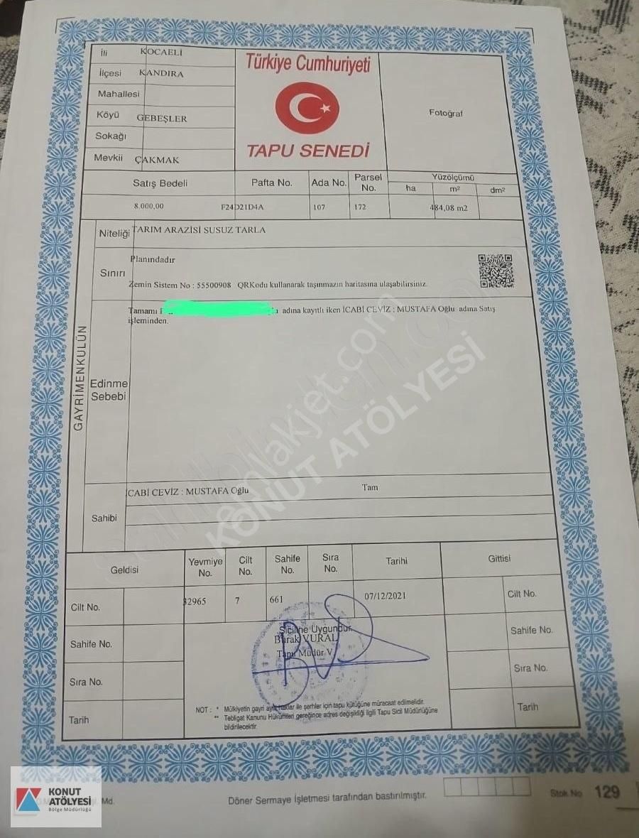 Kandıra Gebeşler Satılık Tarla Uygun Fiyatlı Tarla Kandıra Da