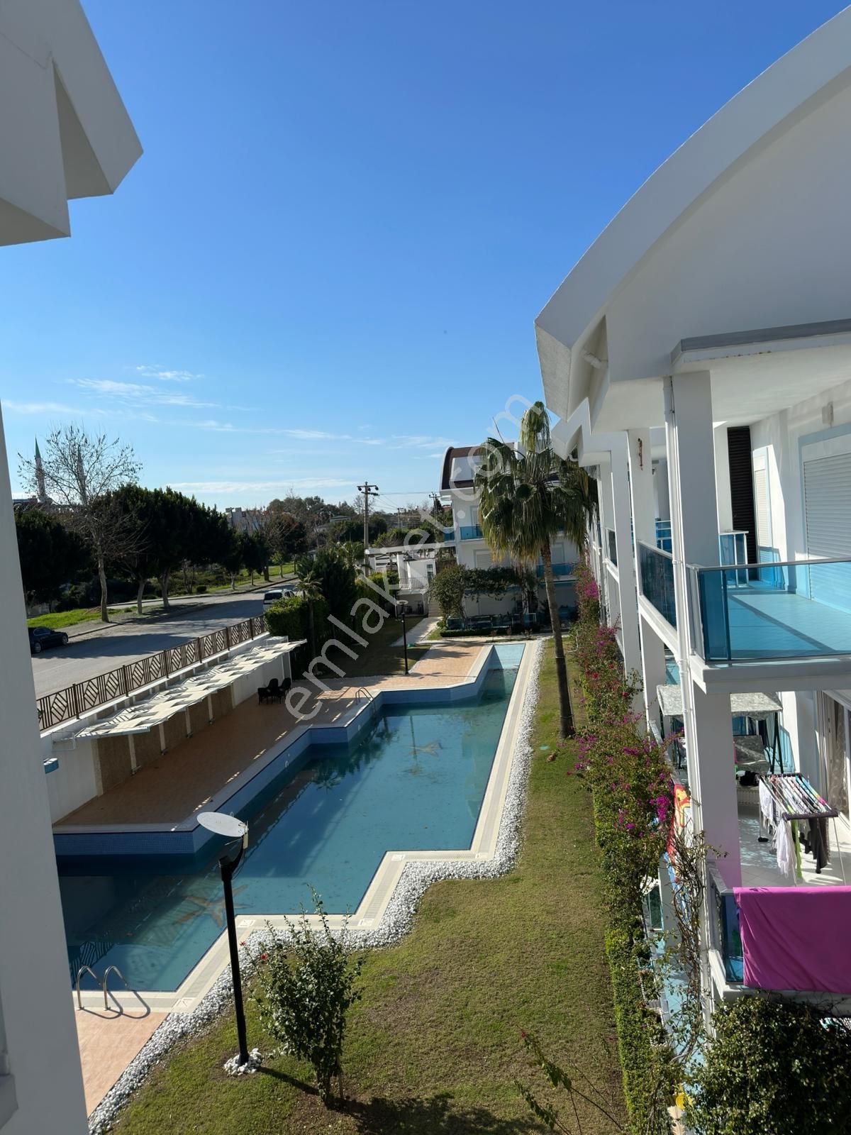 Manavgat Side Satılık Residence Aquagarden Sitesinde 2+1 Dubleks Eşyalı Satılık Daire