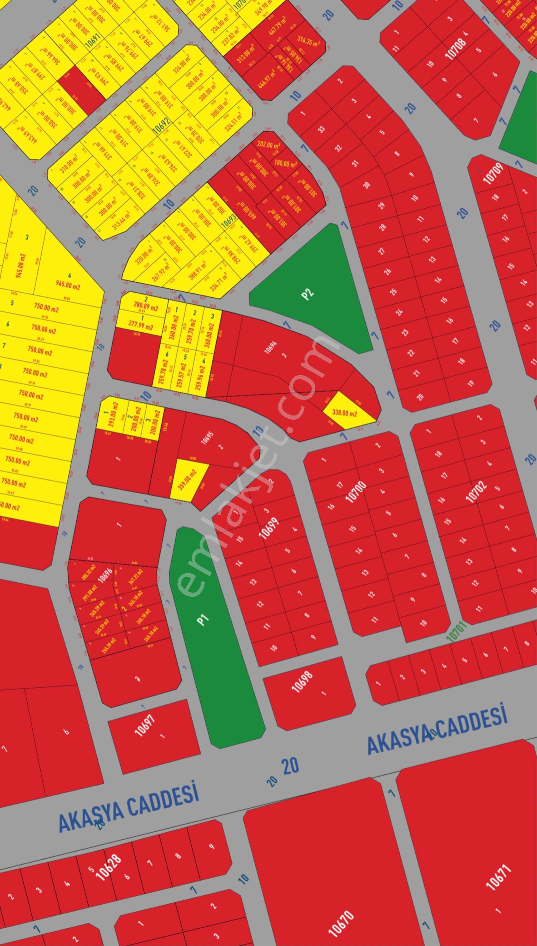 Yüreğir Koza Satılık Konut İmarlı Güney Cephe 264 M2 Satlık Arsa