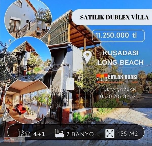 Kuşadası İkiçeşmelik Satılık Villa Kuşadası Sahil Sitelerinde Denize Yürüme Mesafesinde Villa