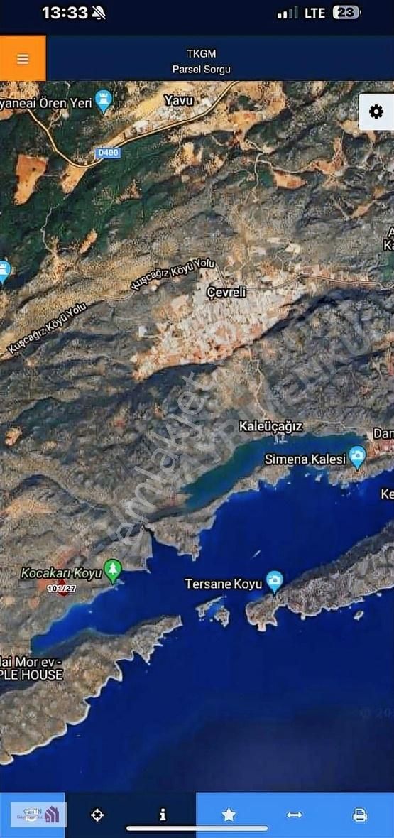 Kaş Sahilkılınçlı Satılık Bağ & Bahçe Kaş Sahilkılınçlı 312 Mtre Arsa