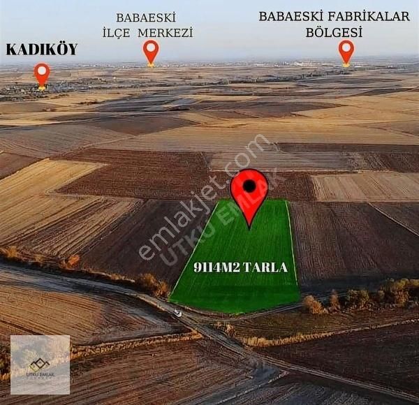 Babaeski Oruçlu Köyü Satılık Tarla Babaeski Oruçlu Da 9114 M2 Kupon Satılık Tarla