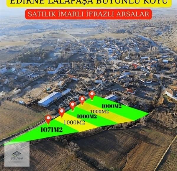 Lalapaşa Büyünlü Köyü Satılık Konut İmarlı Edirne Lalapaşa Büyünlü De Satılık 1000m2 İmarlı Arsa