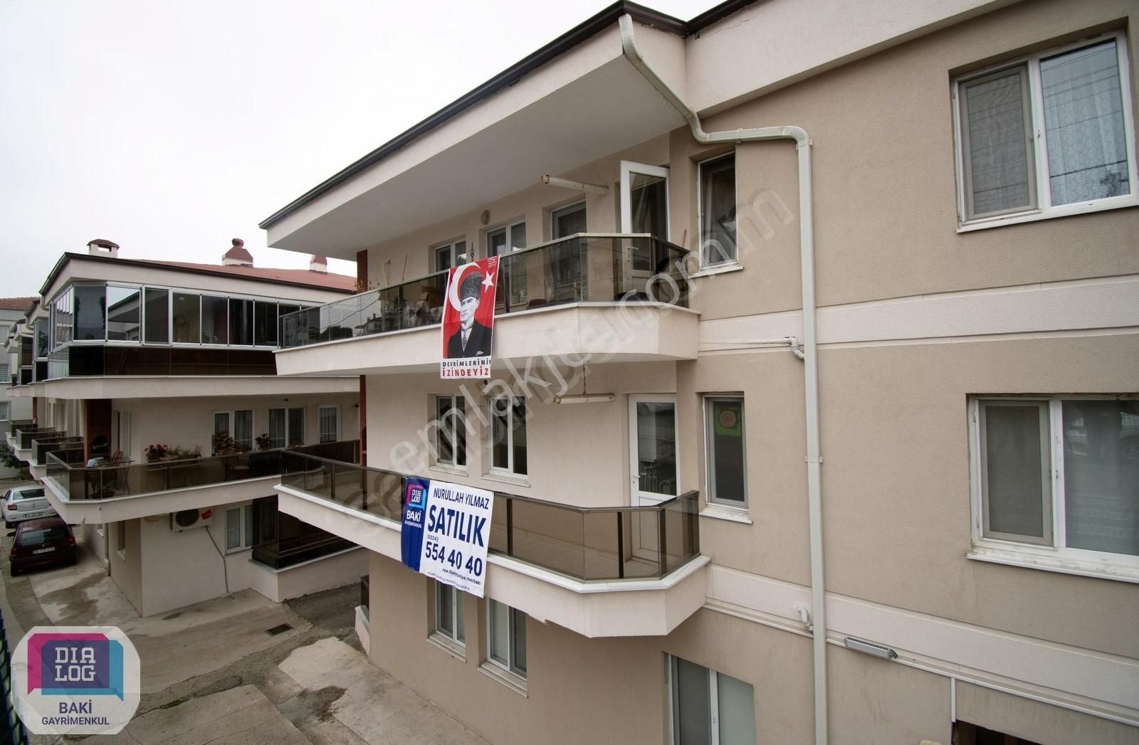 Mudanya Yeni Satılık Daire Mudanya Yeni Mahalle'de Deniz Manzaralı, Site İçinde 2+1