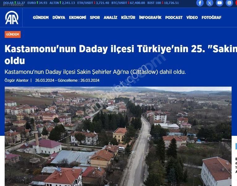 Daday Değirmenözü Köyünde Tarla