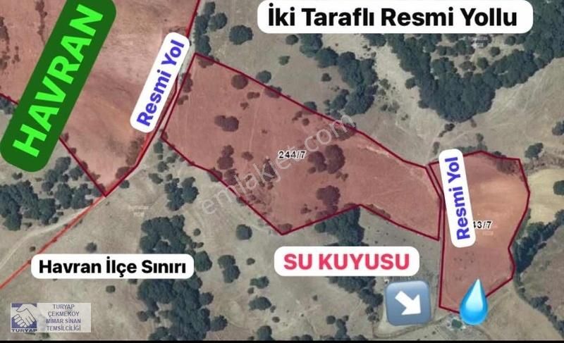 İvrindi Kıpıklar Satılık Tarla Balıkesir Havran Sınırında İvrinde Kıpıklarda Resmi Yollu Arazi