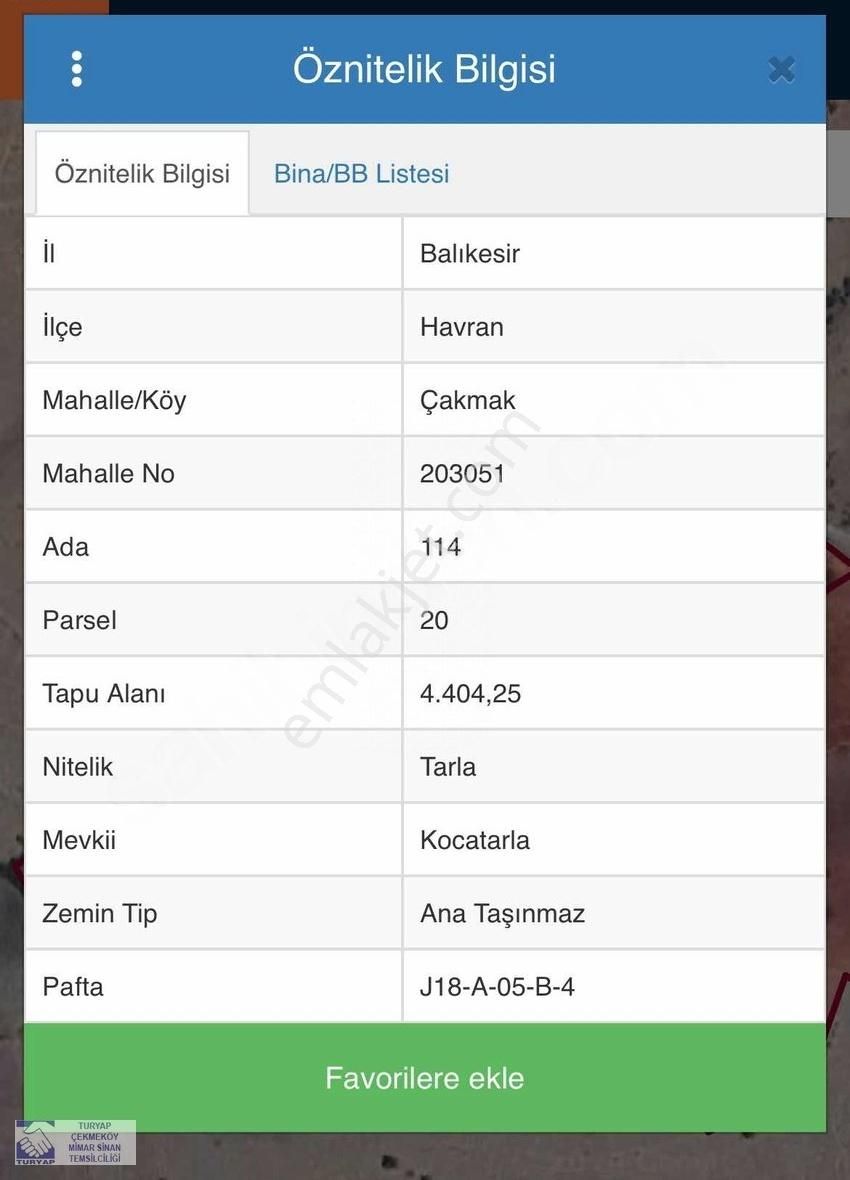 Havran Çakmak Satılık Tarla Balıkesir Havranda Köye 448 Metre Mesafede 4.400 M2 Fırsat Arazi