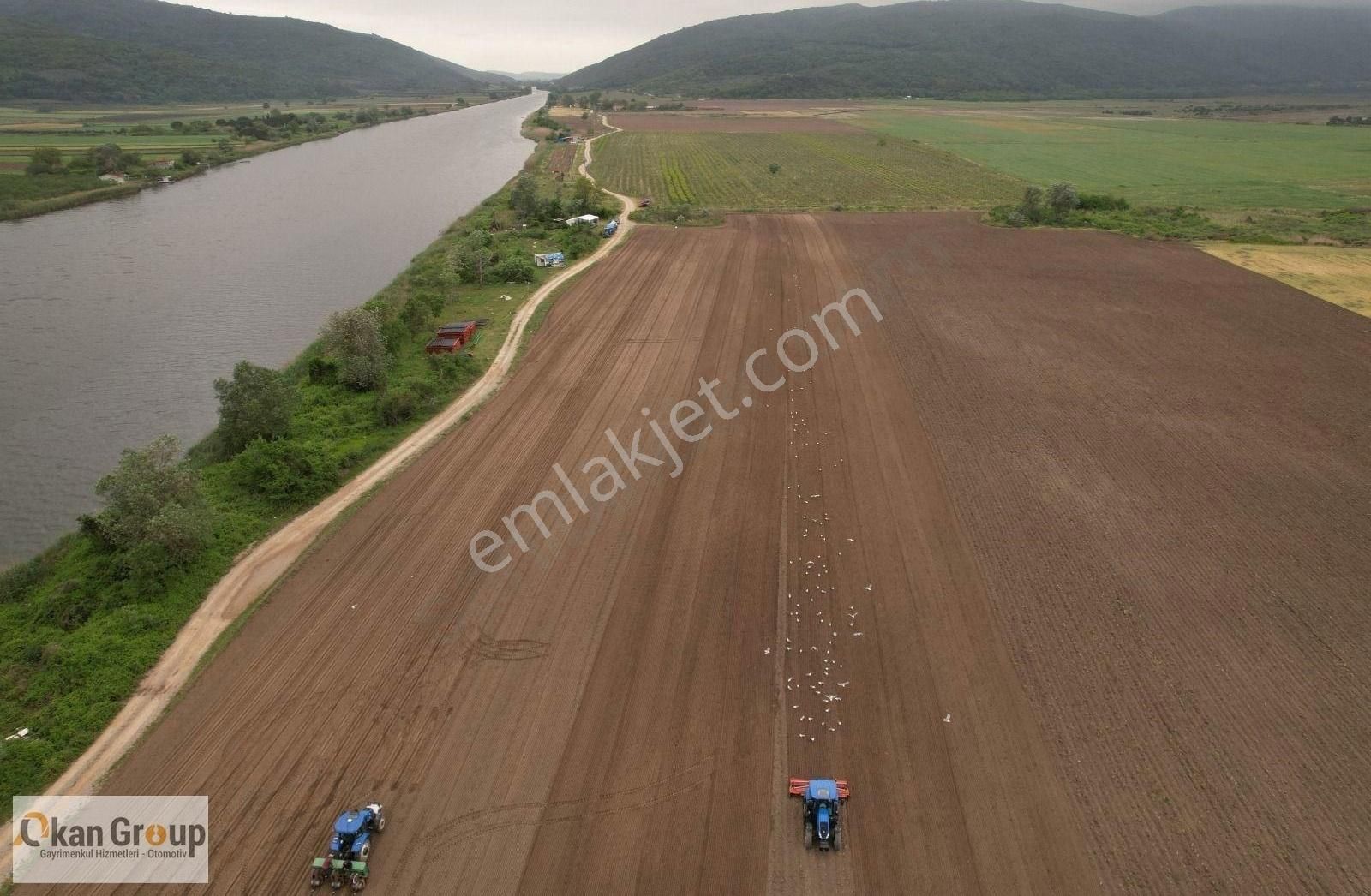 Karacabey Boğazköy Satılık Tarla Bursa Karacabeyde Denize 300m Mesafede Dalyan Gölü Yanında