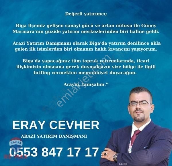 Biga Savaştepe Köyü Satılık Tarla Savaştepe'de Kurulacak Sanayiye Cephe Satılık Arazi