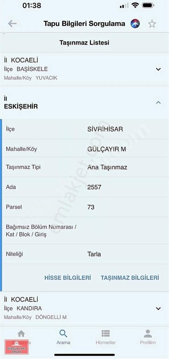 Sivrihisar Gülçayır Satılık Tarla Eskişehir Sivrihisar Gülçayır Da 9.250 M2 Tamamı 950.000 Tl