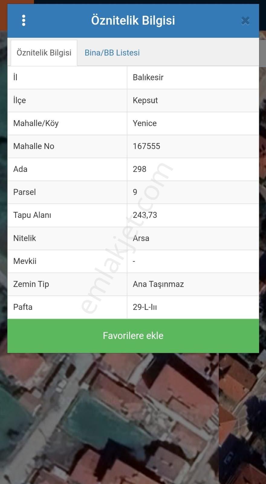 Kepsut Yenice Satılık Konut İmarlı Al-ya Gayrimenkul Den Satılık Arsa Fırsatı Kepsut Merkez