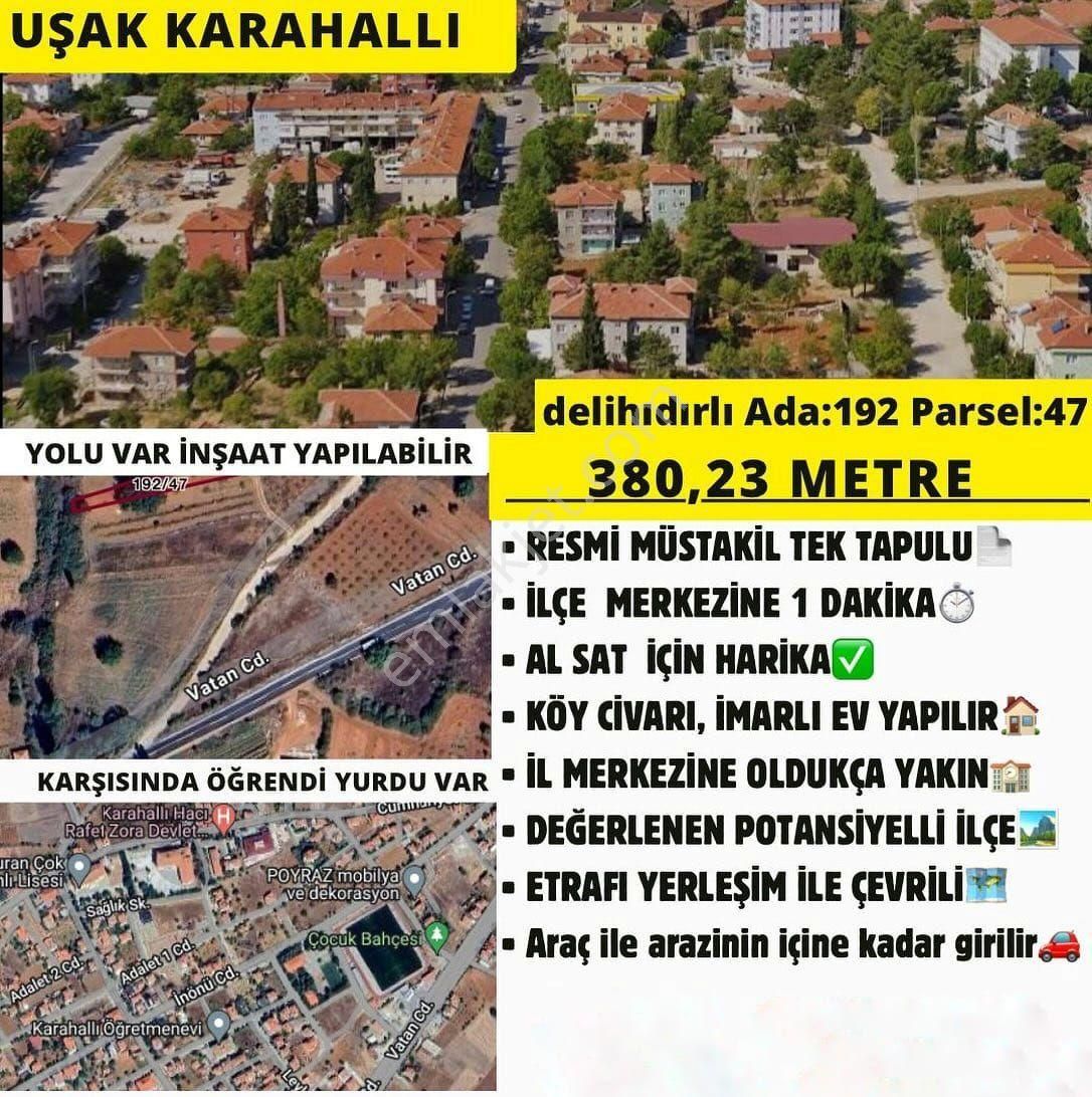 Karahallı Delihıdırlı Köyü Satılık Özel Kullanım Uşak Karahallı'da Satılık Arsa