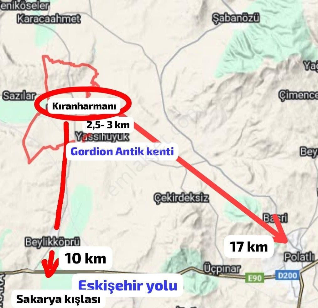 Polatlı Kıranharmanı Satılık Müstakil Ev Kıranharmanı Köy İçi 1606 M2 Arsa İçinde Müstakil Bahçeli Ev