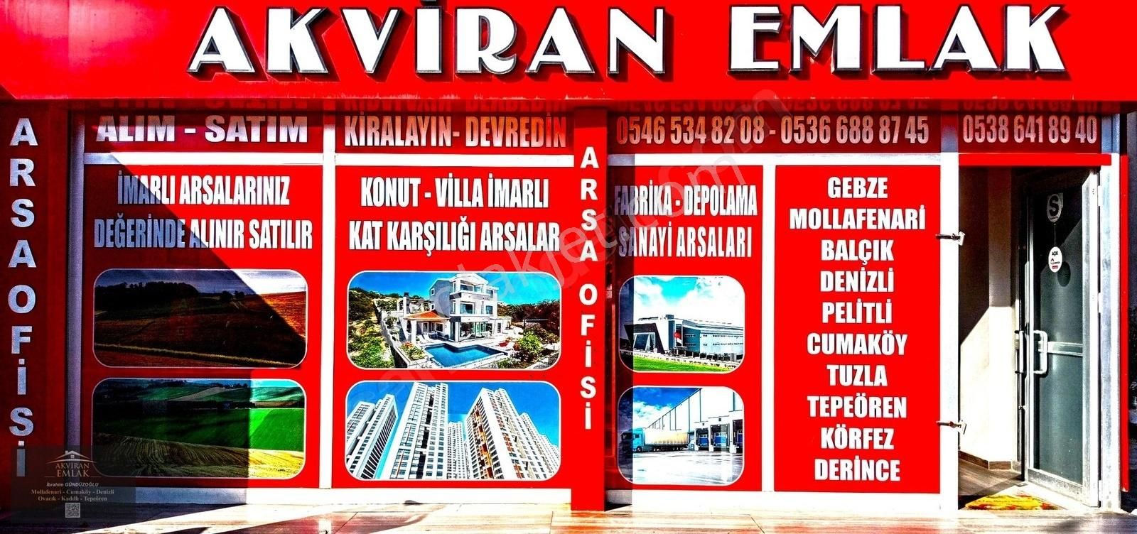 Gebze Mollafenari Satılık Konut İmarlı Gebze Akviran Ve Denizli De Yoğun Konut İmarlı Net Arsa