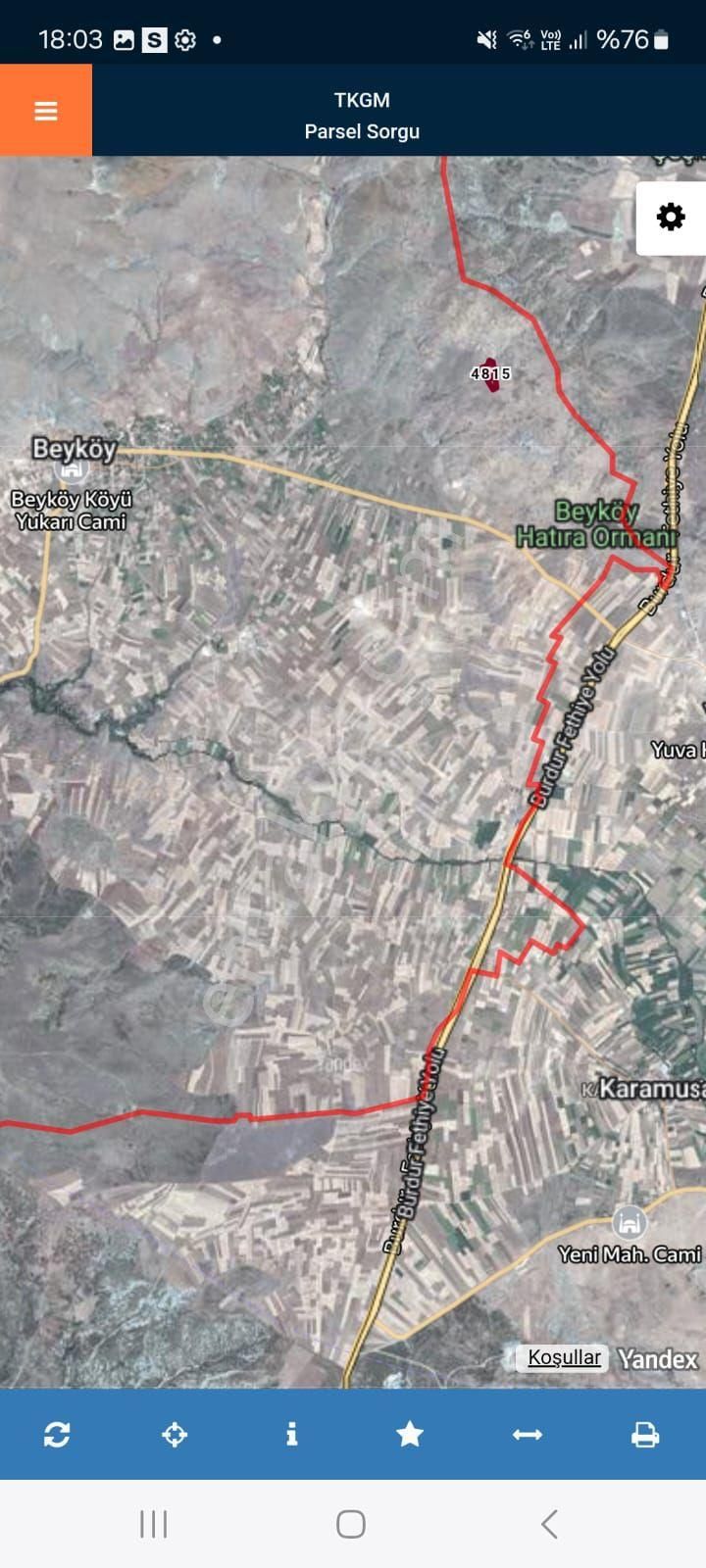 Burdur Fethiye Yoluna Yakın Tarla - Görsel 3