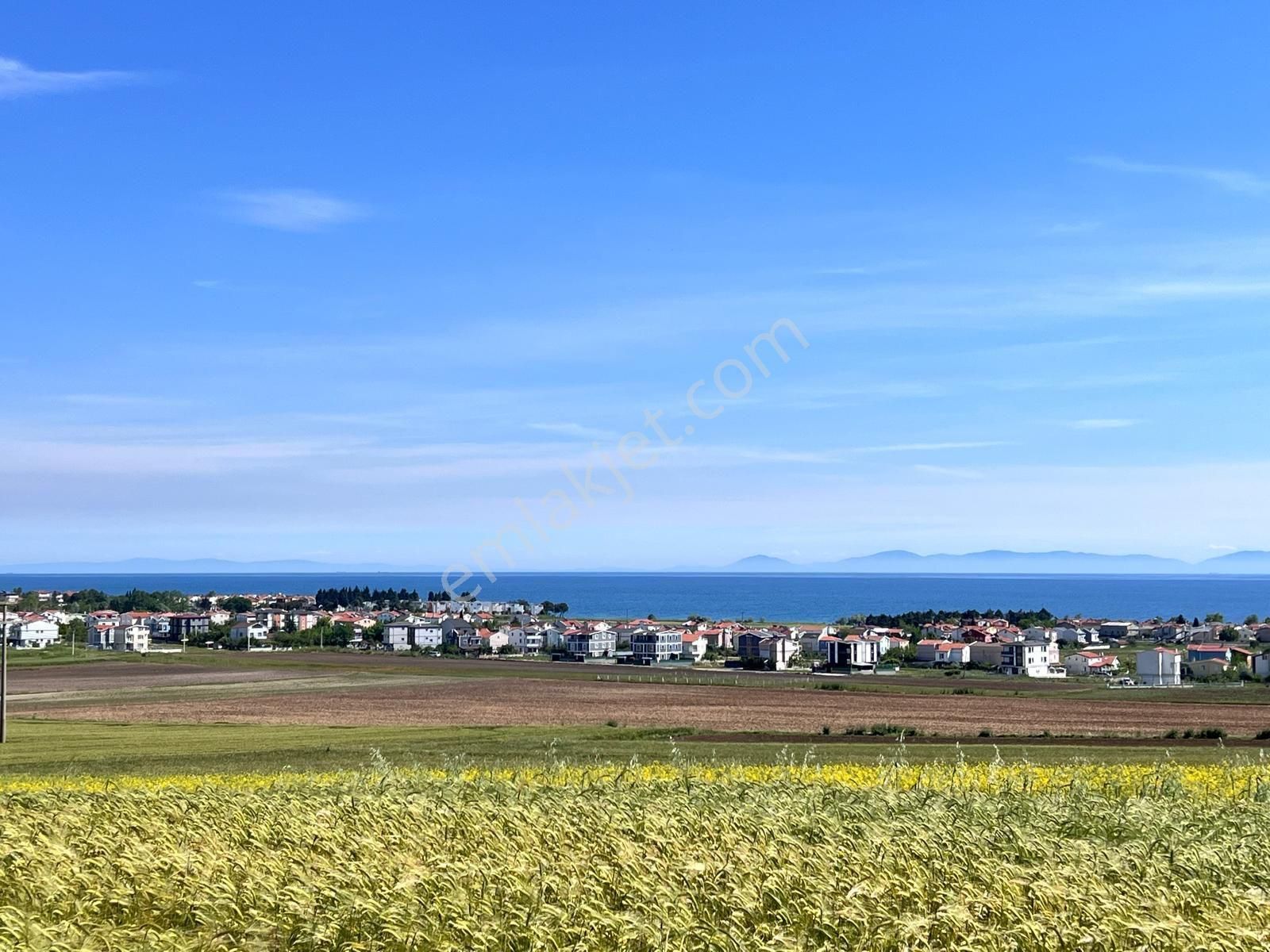 Marmaraereğlisi Çeşmeli Satılık Tarla Full Deniz Manzaralı Yatırımlık İmara Yakın Arsa