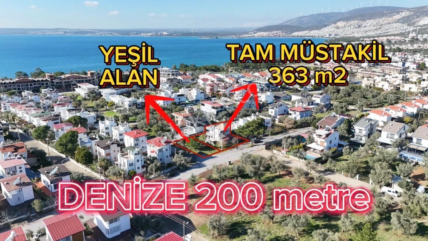 Didim Akbük Satılık Müstakil Ev Arsa Fiyatına Müstakil Ev !!! Denie 200 Metre Yan Atarfı Yeşil Alan