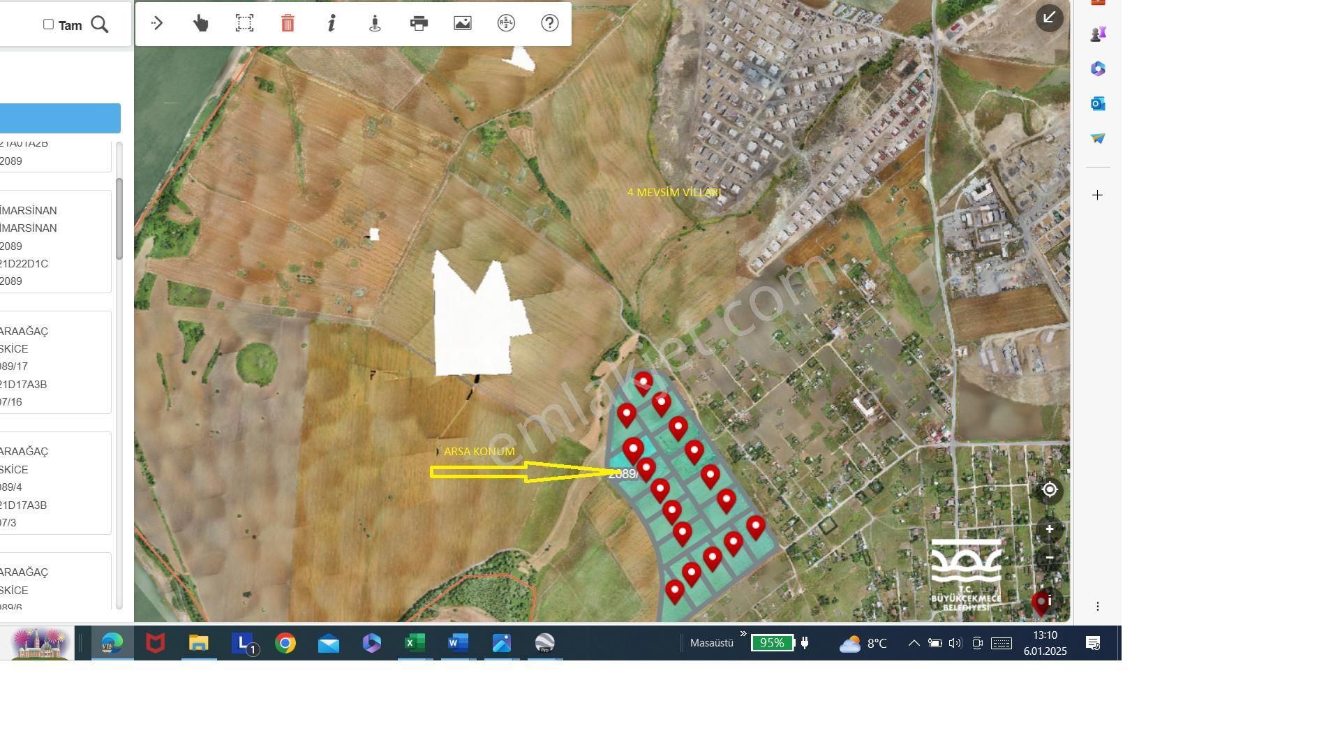 Eskicede 500 M2 Arsa Göl Manzaralı Fiyat 1900,000tl Vip Arsa Ofisi - Görsel 2