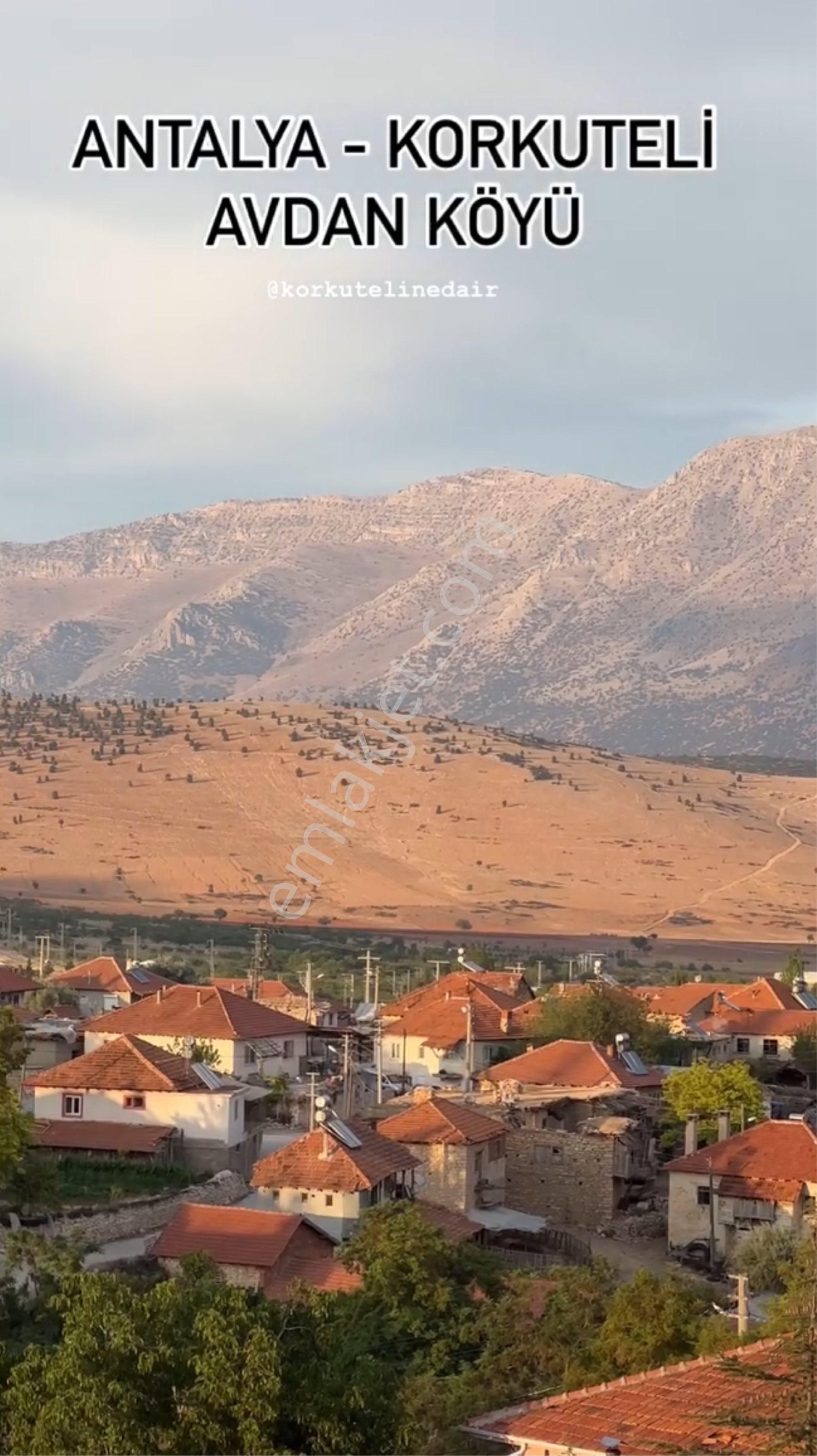 Korkuteli Avdan Satılık Tarla Korkuteli Avdan Da Yola Yakın Müstakil Tarla