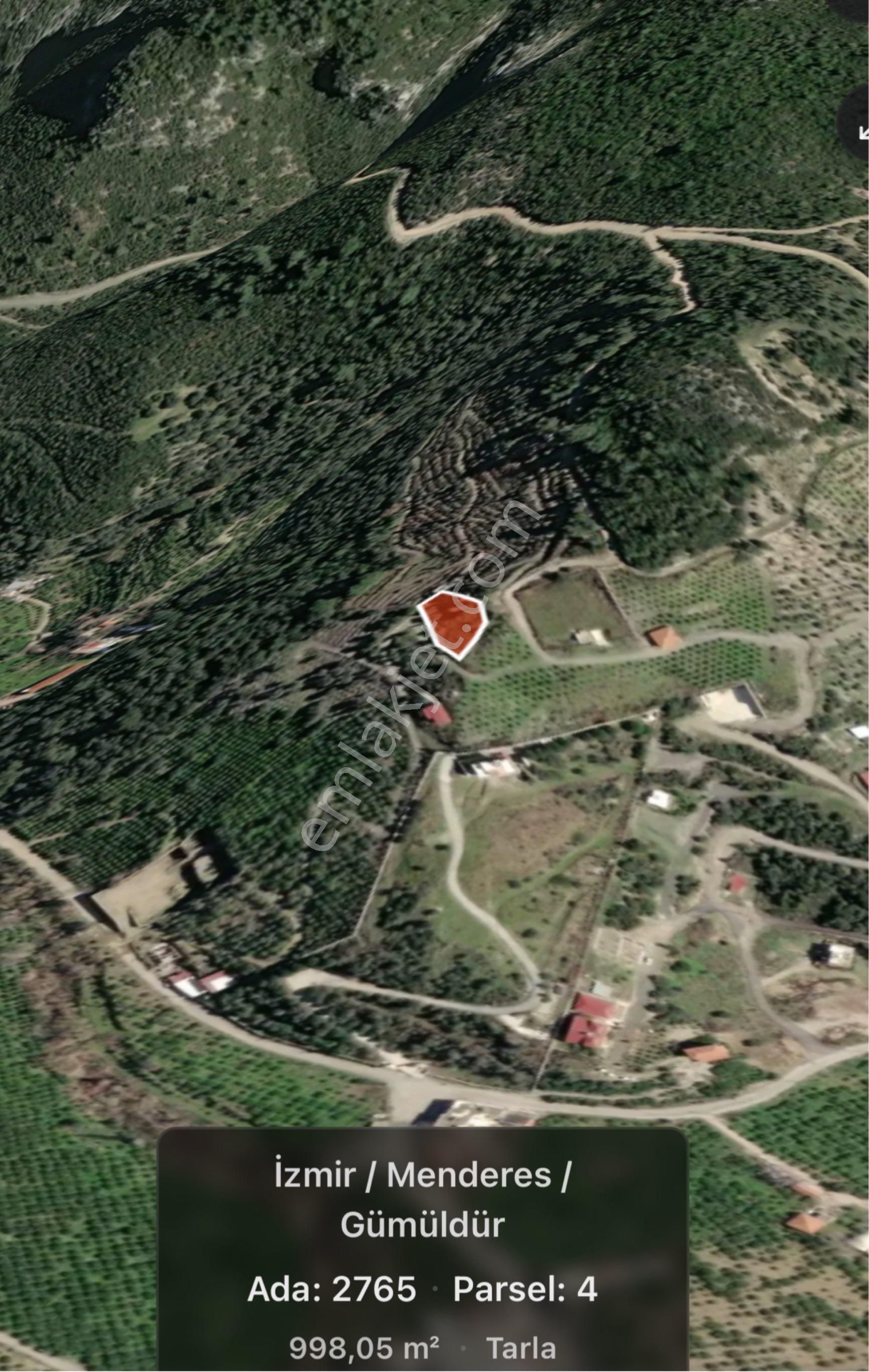 İzmir Gümüldür’de 998m2 Müstakil Tapulu Tarla - Görsel 7
