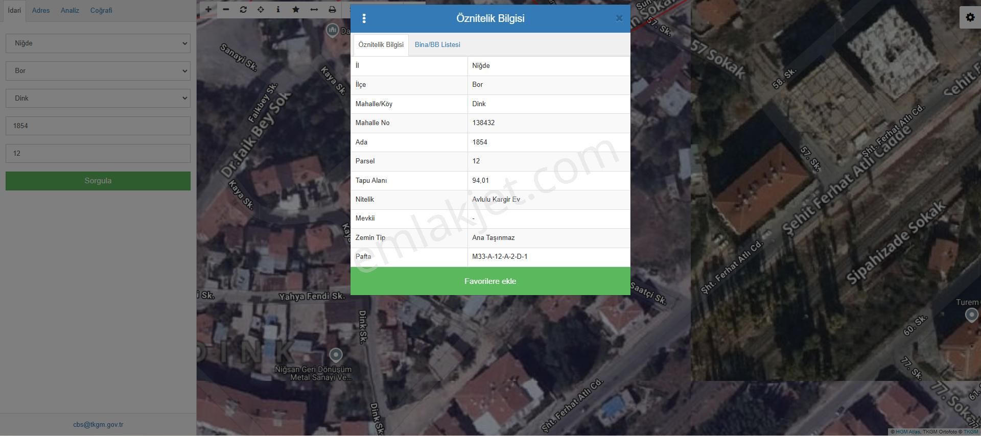 Niğde Bor Bina Tapu Sahibi Perta Emlak Ümit Tahmaz - Görsel 21