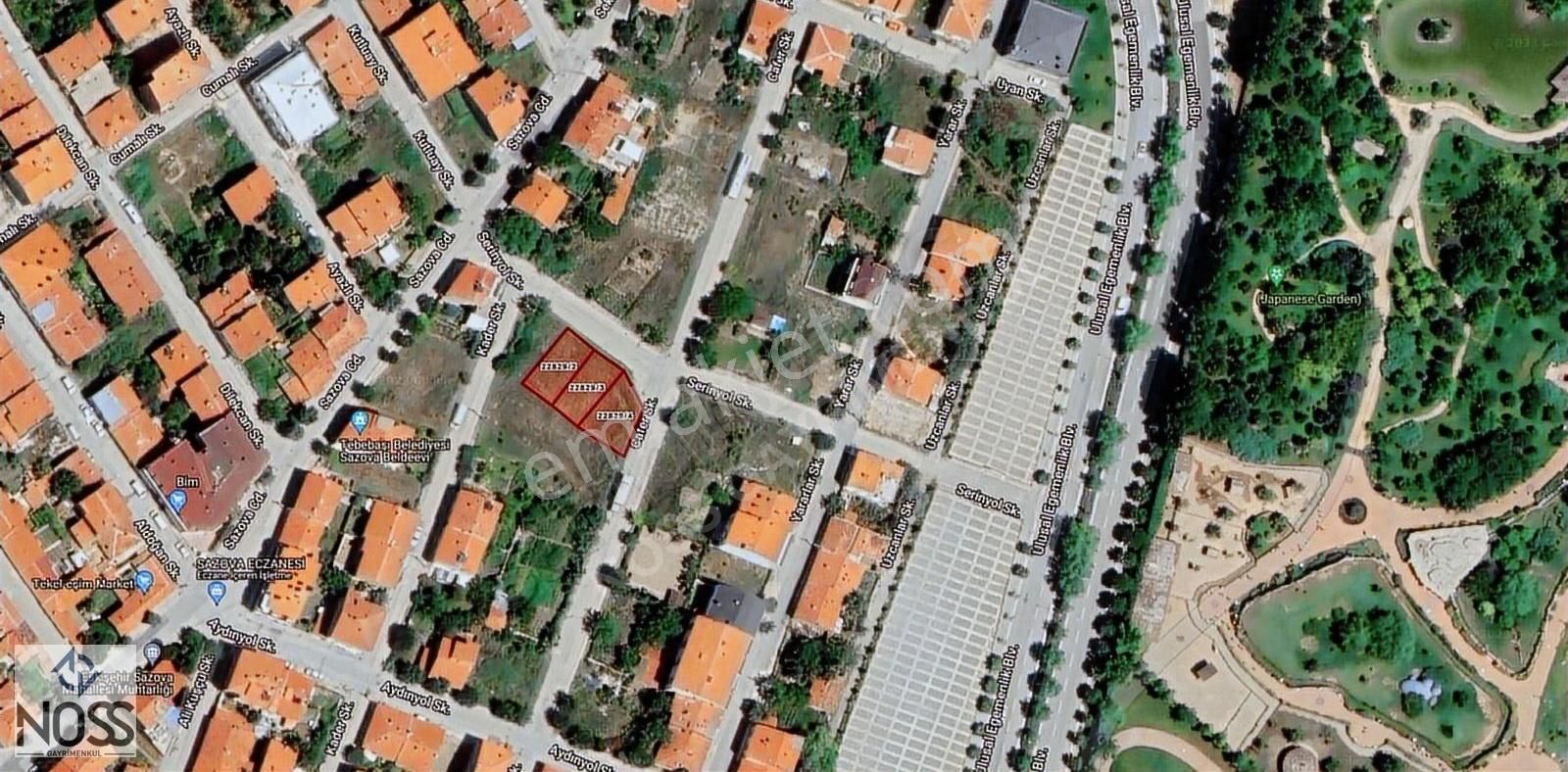 Tepebaşı Sazova Satılık Konut İmarlı Sazova Parkı Karşısı-536 M2-köşe Konumda- Villa Yapımına Uygun