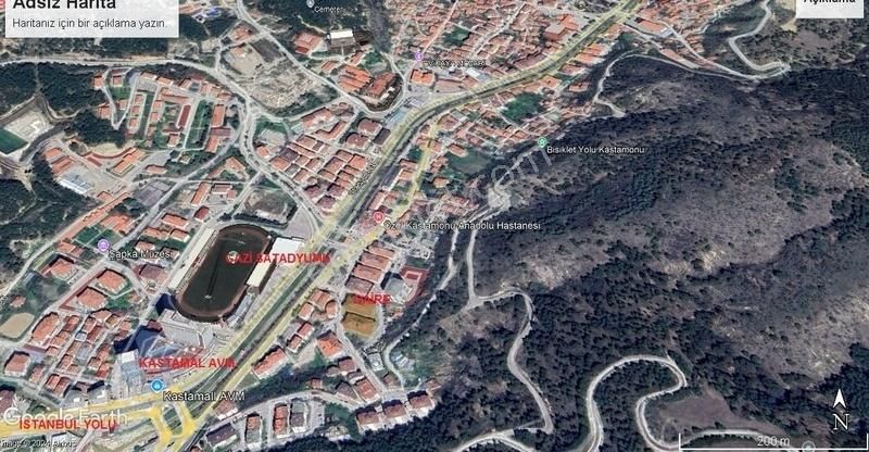 Kastamonu Merkez Beyçelebi Satılık Daire Olukbaşı, Anadolu Hast Yakını 200 M2 Net 4+1 Satılık