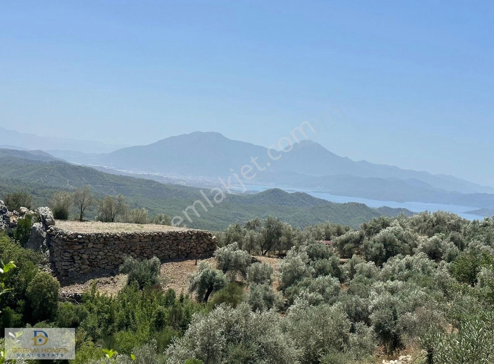 Fethiye Göcek Satılık Tarla Göcek Sırtlarinda,deniz Manzaralı Tarla