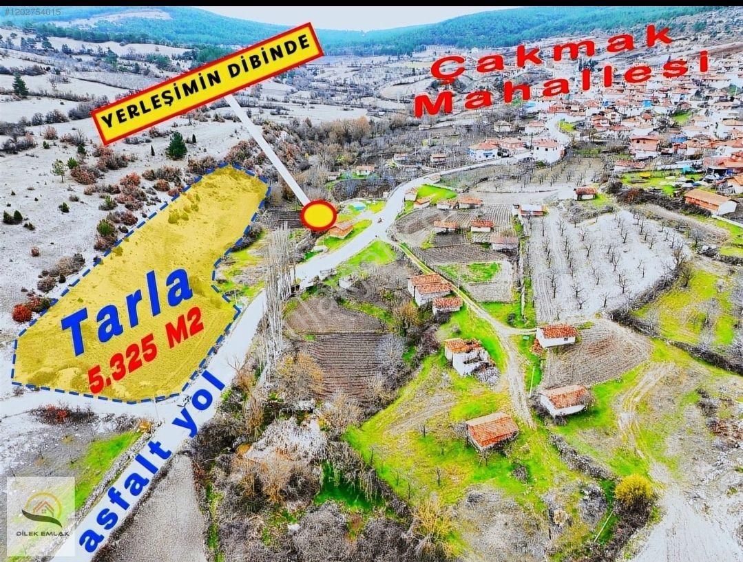 Harmancık Çakmak Satılık Konut İmarlı Bursa Harmancık Çakmak Mahallesi'nde Köyün Dibinde Tek Tapu Asfaltı Cephe 5250m² Tarla