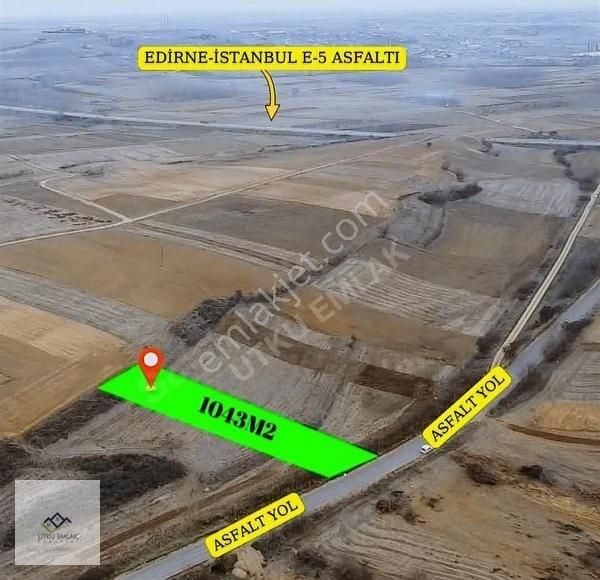 Havsa Yolageldi Köyü Satılık Tarla Edirne Havsa Yolageldide 1043 M2 Asfalt Cephe Köydibi Tarla