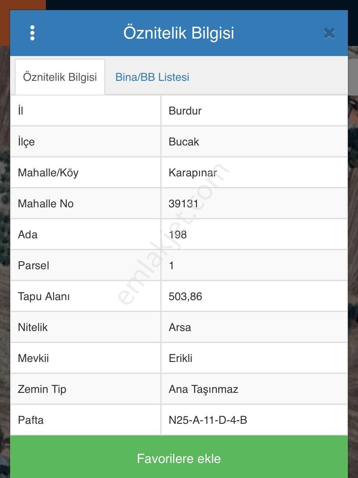 Bucak Karapınar Köyü Satılık Muhtelif Arsa Bucak Karapınar Acil Satılık Arsa